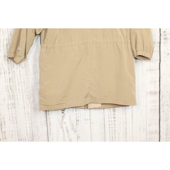 Gallery Brown Rain Weather Resistant Hooded Jacket Size Small - Picture 7 of 11